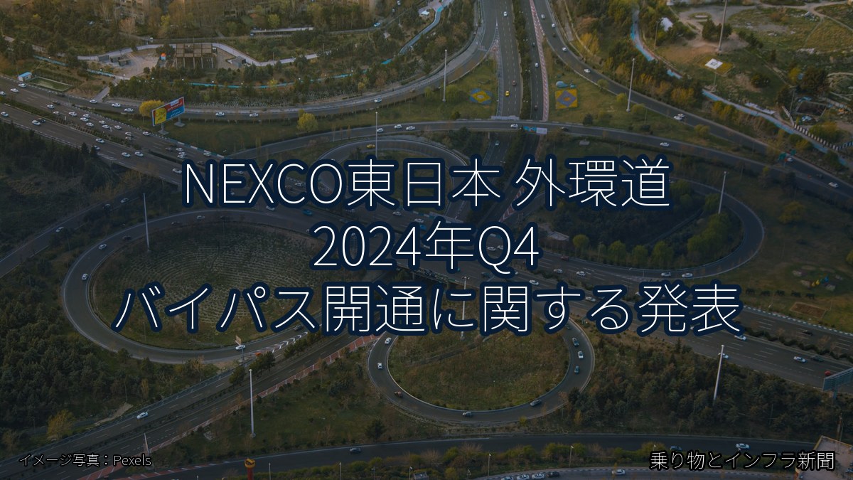 NEXCO東日本 外環道 2024年Q4 バイパス開通に関する発表（乗り物とインフラ新聞）