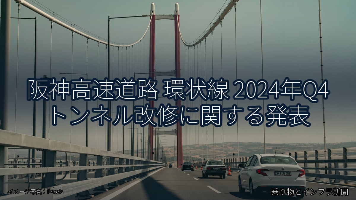 阪神高速道路 環状線 2024年Q4 トンネル改修に関する発表(乗り物とインフラ新聞)