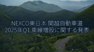 NEXCO東日本 関越自動車道 2025年Q1 車線増設に関する発表（乗り物とインフラ新聞）