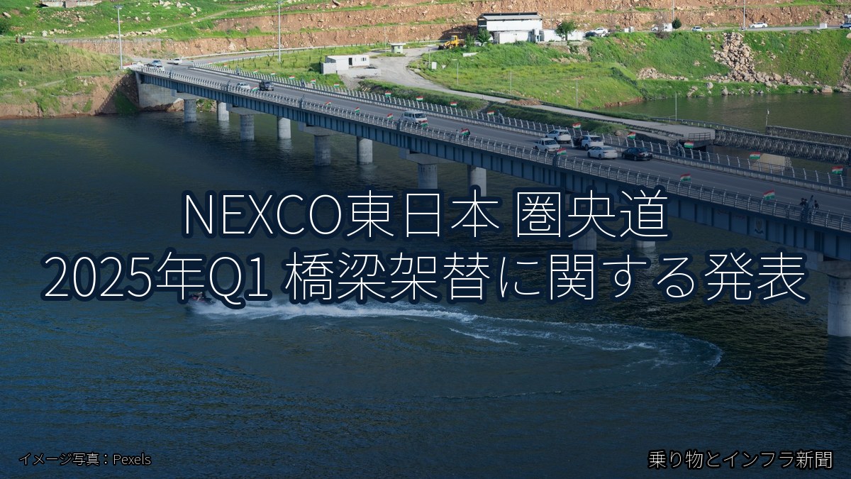 NEXCO東日本 圏央道 2025年Q1 橋梁架替に関する発表(乗り物とインフラ新聞)
