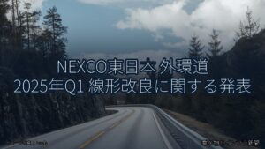 NEXCO東日本 外環道 2025年Q1 線形改良に関する発表（乗り物とインフラ新聞）