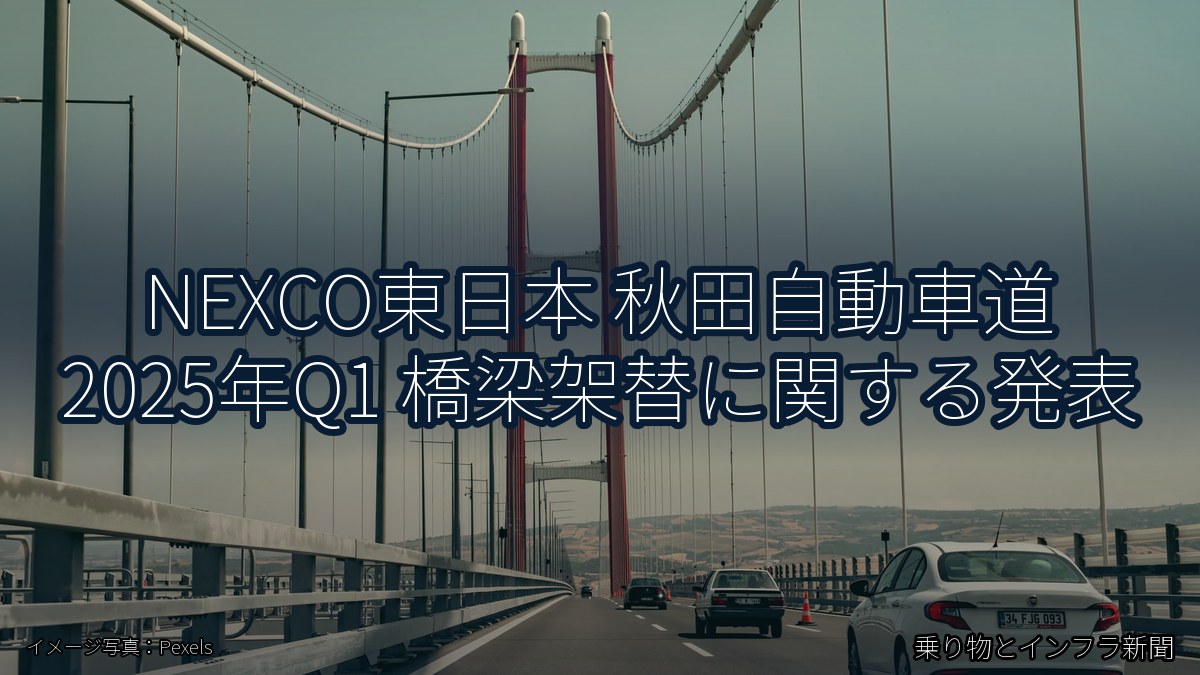 NEXCO東日本 秋田自動車道 2025年Q1 橋梁架替に関する発表（乗り物とインフラ新聞）