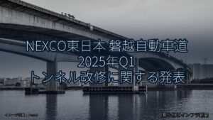 NEXCO東日本 磐越自動車道 2025年Q1 トンネル改修に関する発表（乗り物とインフラ新聞）