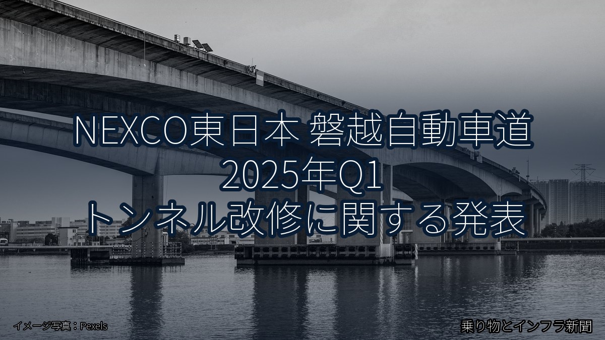 NEXCO東日本 磐越自動車道 2025年Q1 トンネル改修に関する発表（乗り物とインフラ新聞）