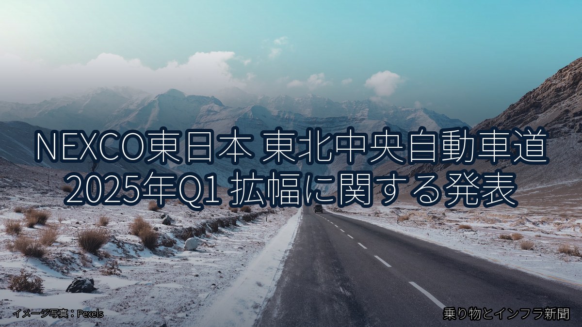 NEXCO東日本 東北中央自動車道 2025年Q1 拡幅に関する発表（乗り物とインフラ新聞）