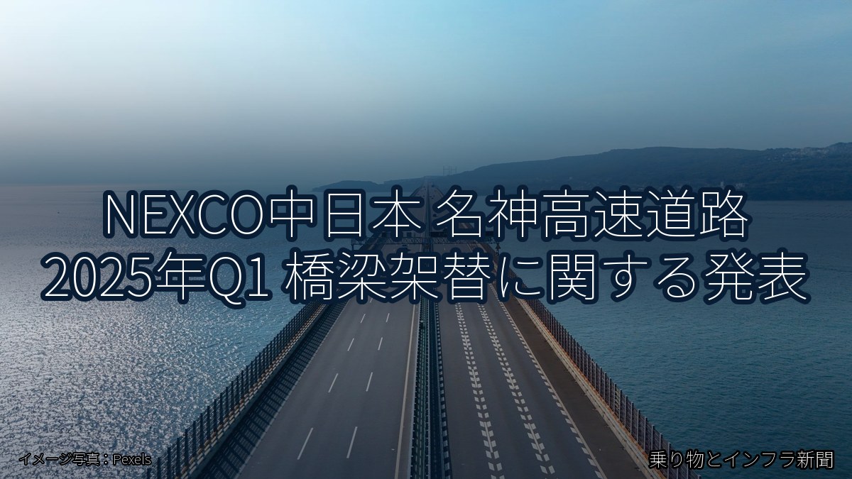 NEXCO中日本 名神高速道路 2025年Q1 橋梁架替に関する発表（乗り物とインフラ新聞）