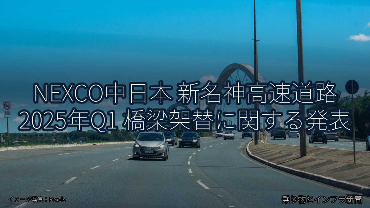 NEXCO中日本 新名神高速道路 2025年Q1 橋梁架替に関する発表(乗り物とインフラ新聞)