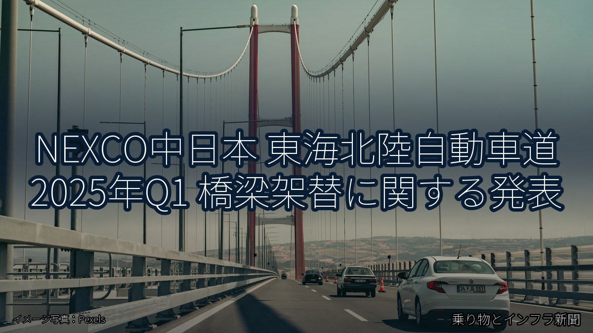 NEXCO中日本 東海北陸自動車道 2025年Q1 橋梁架替に関する発表（乗り物とインフラ新聞）