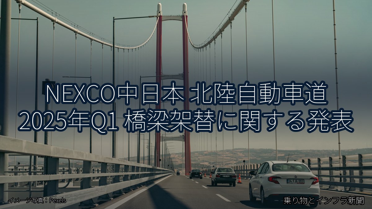 NEXCO中日本 北陸自動車道 2025年Q1 橋梁架替に関する発表（乗り物とインフラ新聞）