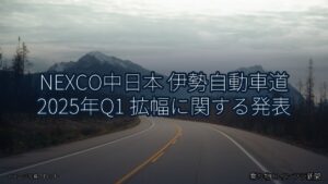 NEXCO中日本 伊勢自動車道 2025年Q1 拡幅に関する発表（乗り物とインフラ新聞）