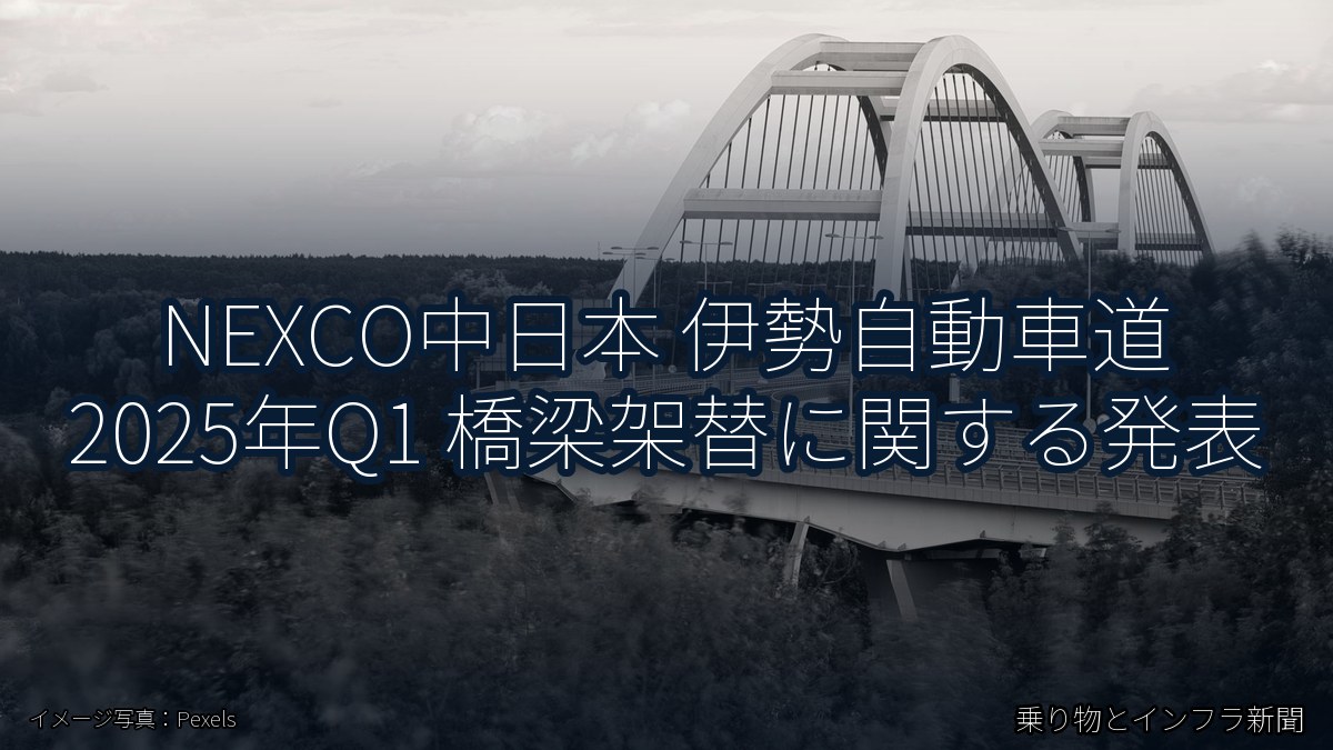 NEXCO中日本 伊勢自動車道 2025年Q1 橋梁架替に関する発表（乗り物とインフラ新聞）