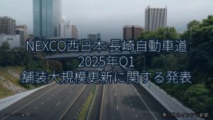 NEXCO西日本 長崎自動車道 2025年Q1 舗装大規模更新に関する発表（乗り物とインフラ新聞）