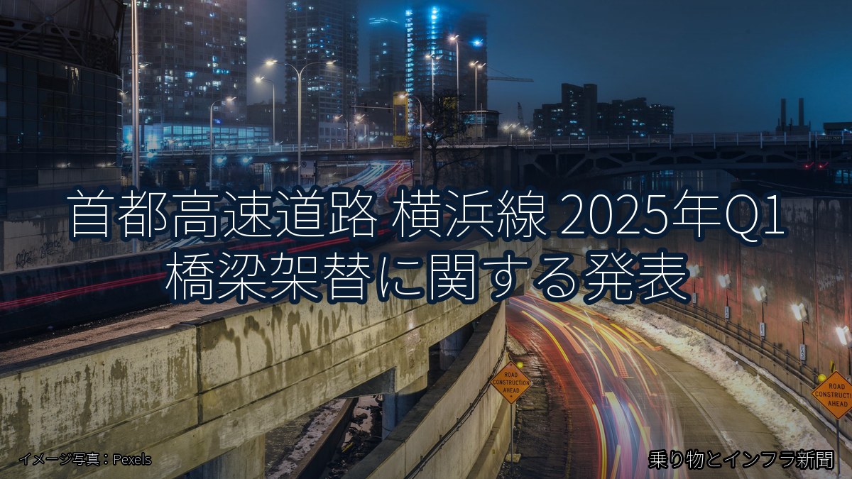 首都高速道路 横浜線 2025年Q1 橋梁架替に関する発表（乗り物とインフラ新聞）