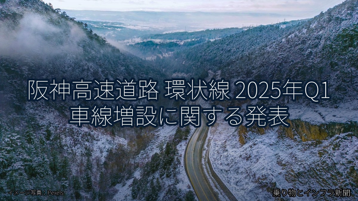 阪神高速道路 環状線 2025年Q1 車線増設に関する発表（乗り物とインフラ新聞）
