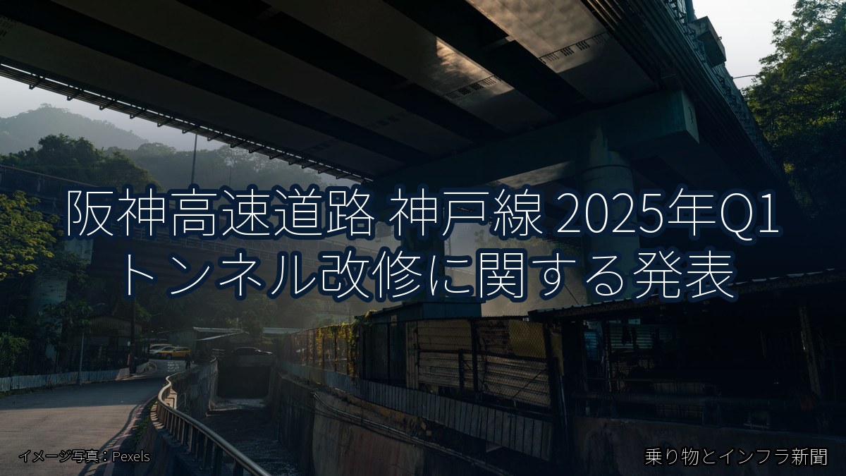 阪神高速道路 神戸線 2025年Q1 トンネル改修に関する発表（乗り物とインフラ新聞）