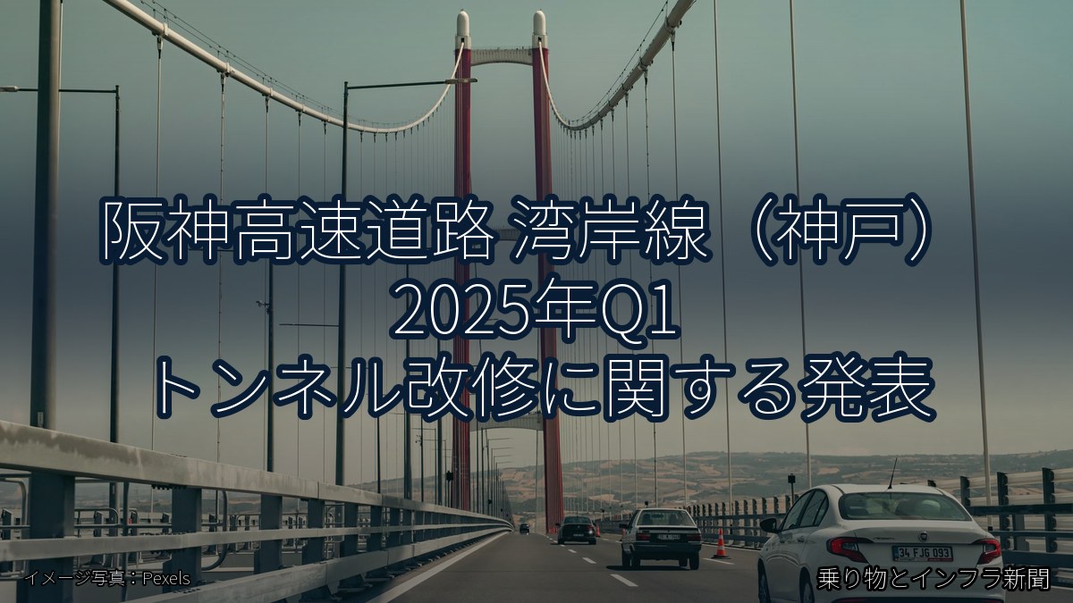 阪神高速道路 湾岸線（神戸） 2025年Q1 トンネル改修に関する発表（乗り物とインフラ新聞）