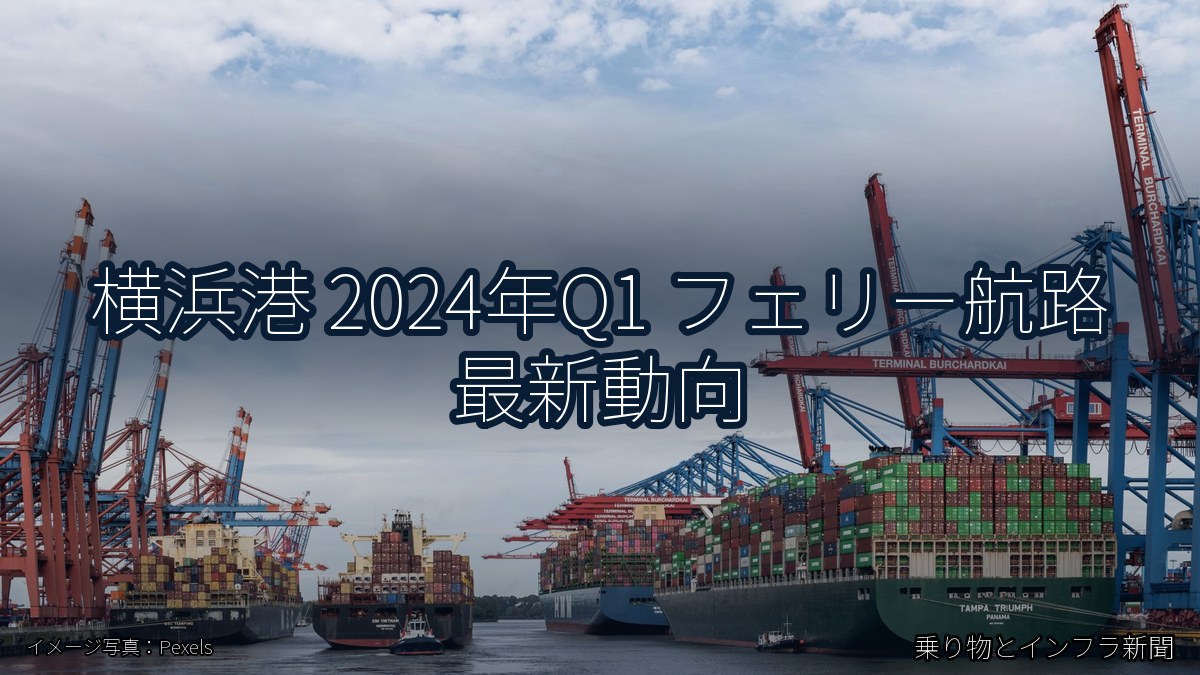 横浜港 2024年Q1 フェリー航路 最新動向（乗り物とインフラ新聞）