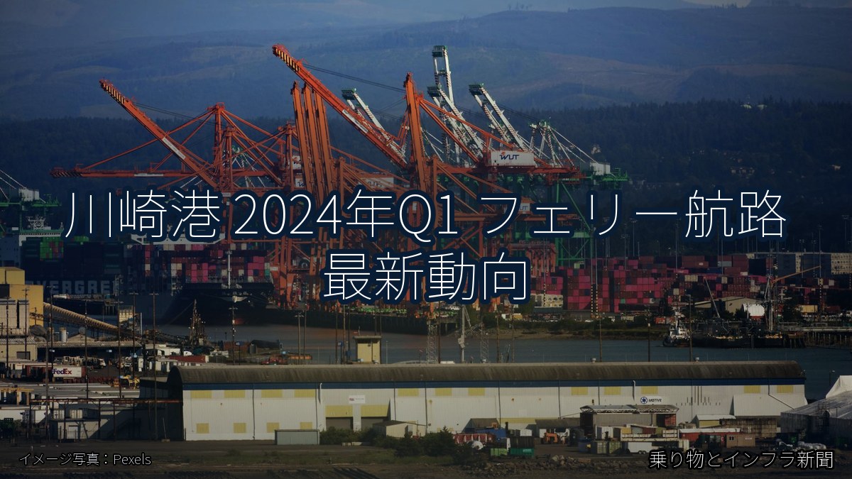 川崎港 2024年Q1 フェリー航路 最新動向（乗り物とインフラ新聞）