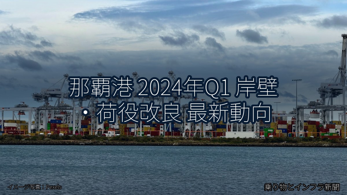 那覇港 2024年Q1 岸壁・荷役改良 最新動向(乗り物とインフラ新聞)