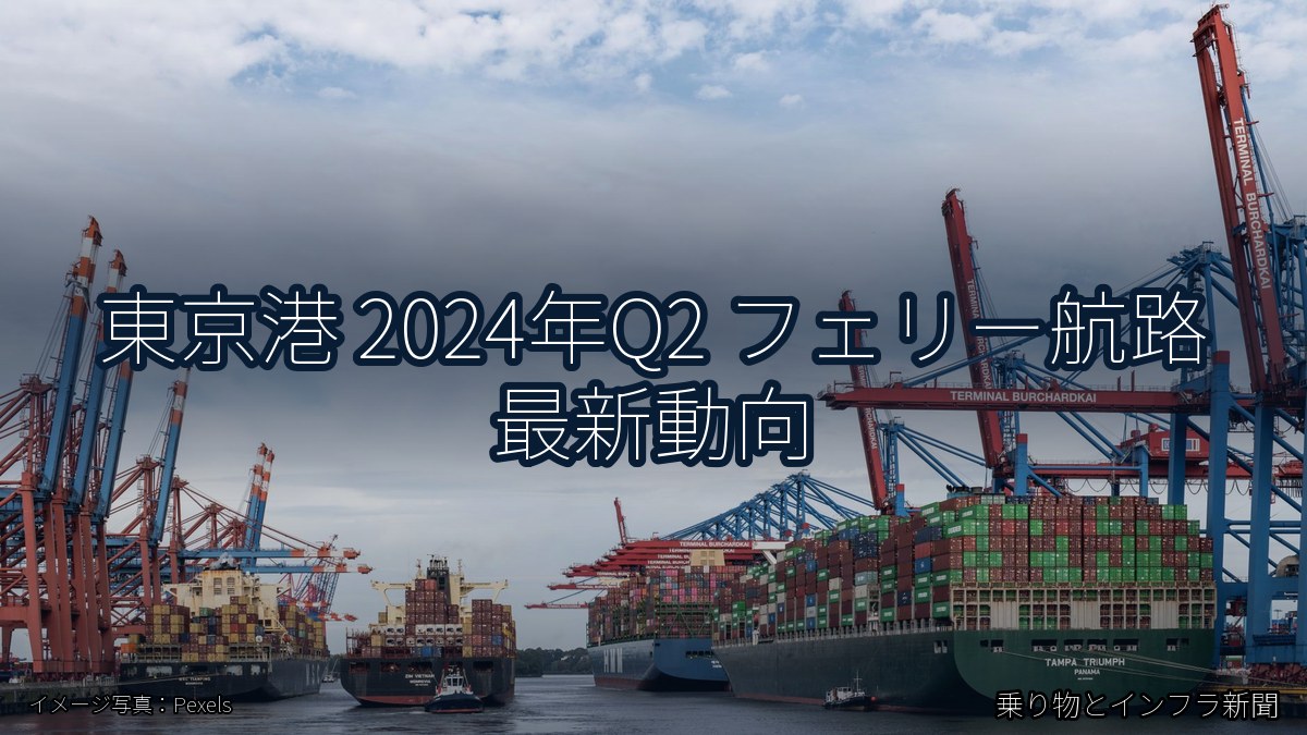 東京港 2024年Q2 フェリー航路 最新動向（乗り物とインフラ新聞）
