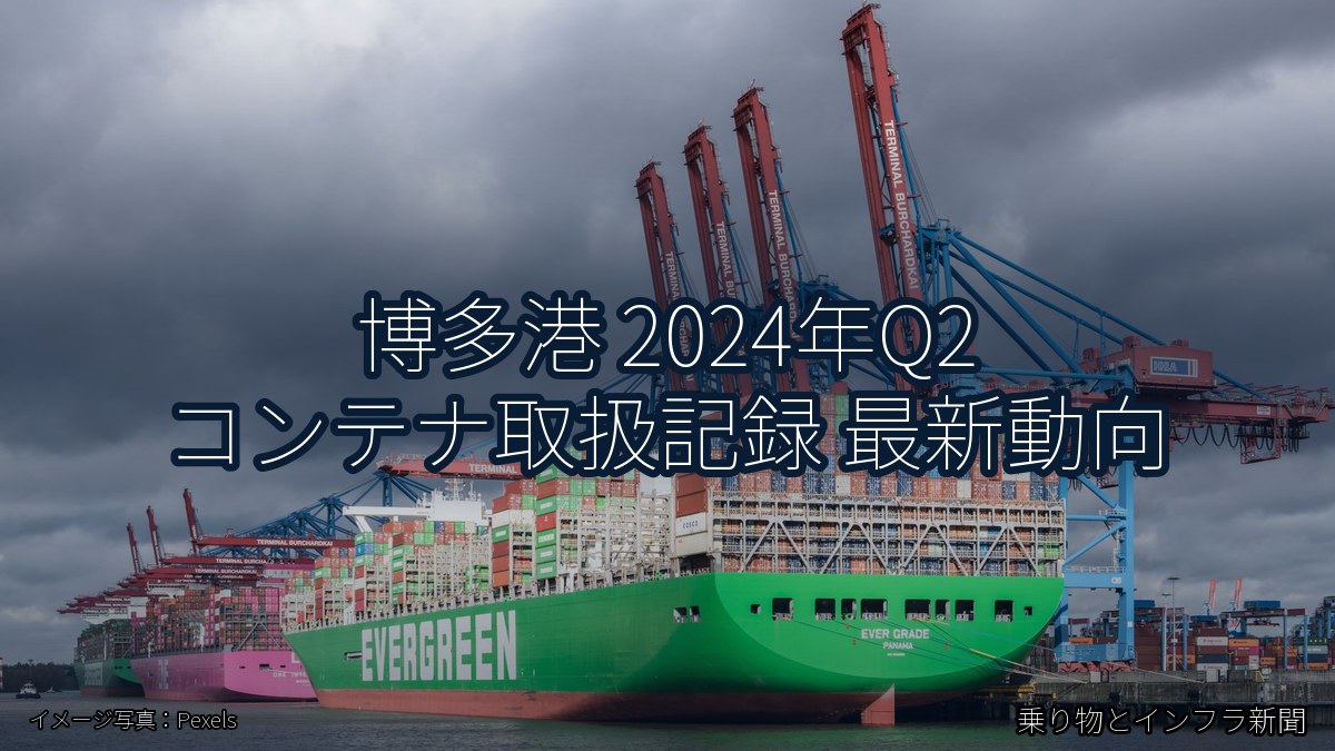 博多港 2024年Q2 コンテナ取扱記録 最新動向（乗り物とインフラ新聞）