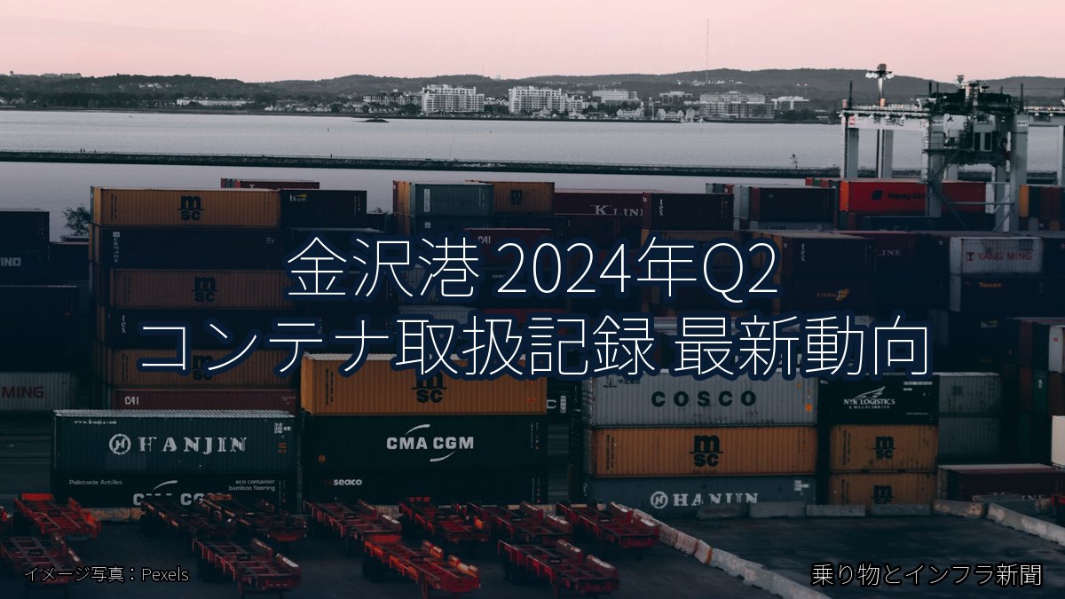 金沢港 2024年Q2 コンテナ取扱記録 最新動向（乗り物とインフラ新聞）