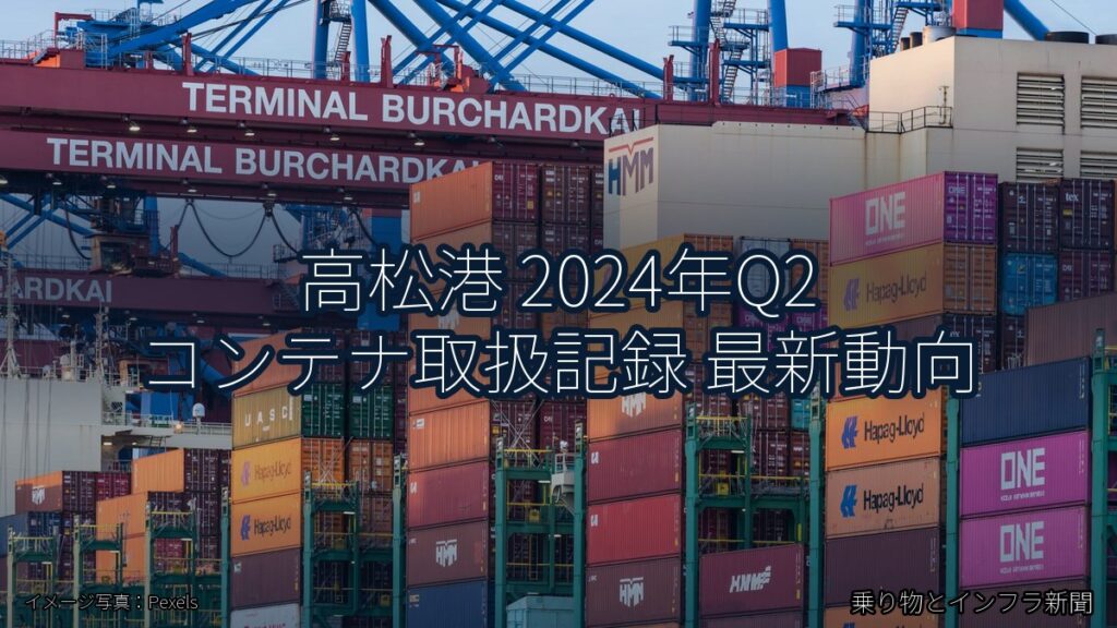 高松港 2024年Q2 コンテナ取扱記録 最新動向（乗り物とインフラ新聞）