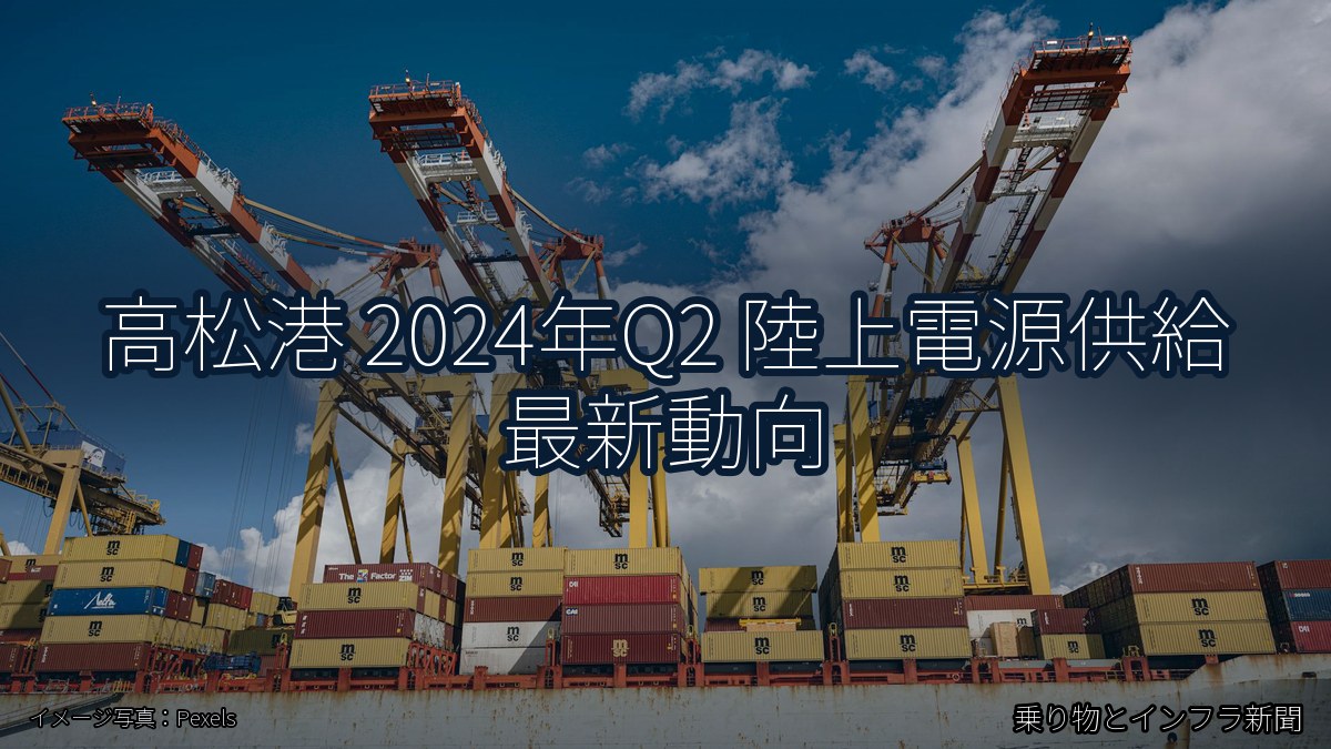 高松港 2024年Q2 陸上電源供給 最新動向(乗り物とインフラ新聞)