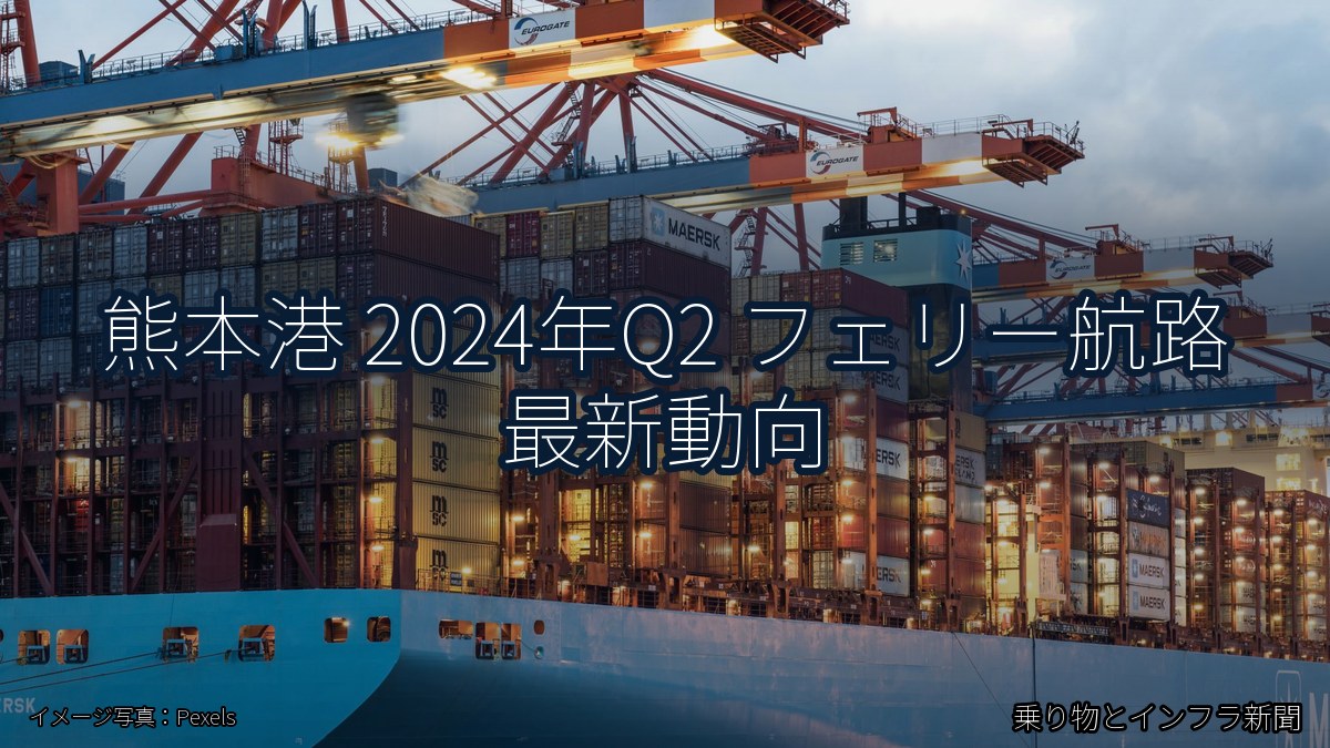 熊本港 2024年Q2 フェリー航路 最新動向（乗り物とインフラ新聞）