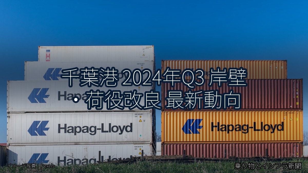 千葉港 2024年Q3 岸壁・荷役改良 最新動向（乗り物とインフラ新聞）