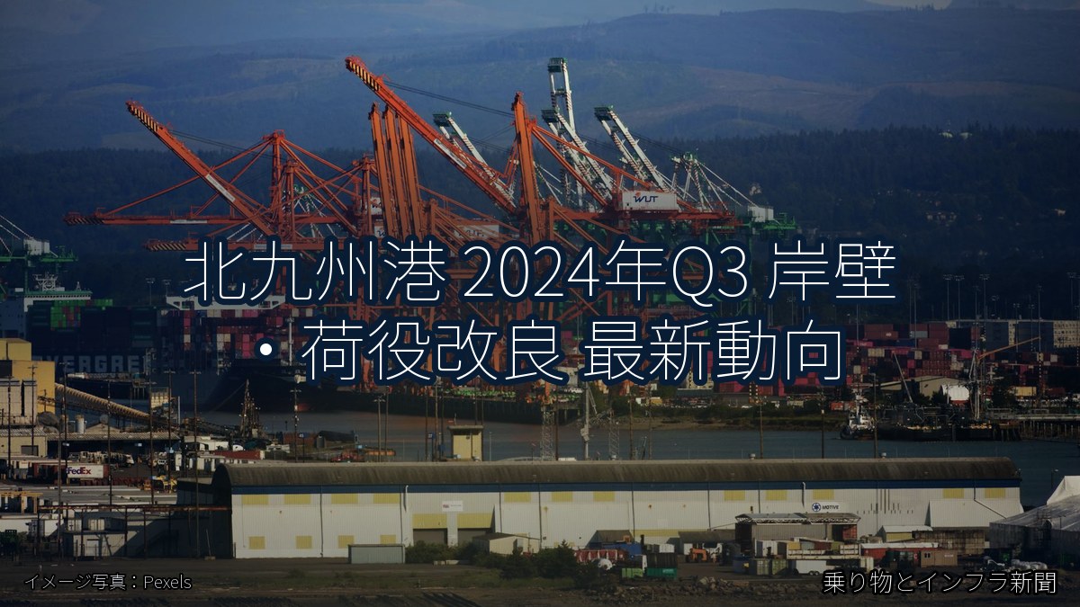 北九州港 2024年Q3 岸壁・荷役改良 最新動向(乗り物とインフラ新聞)