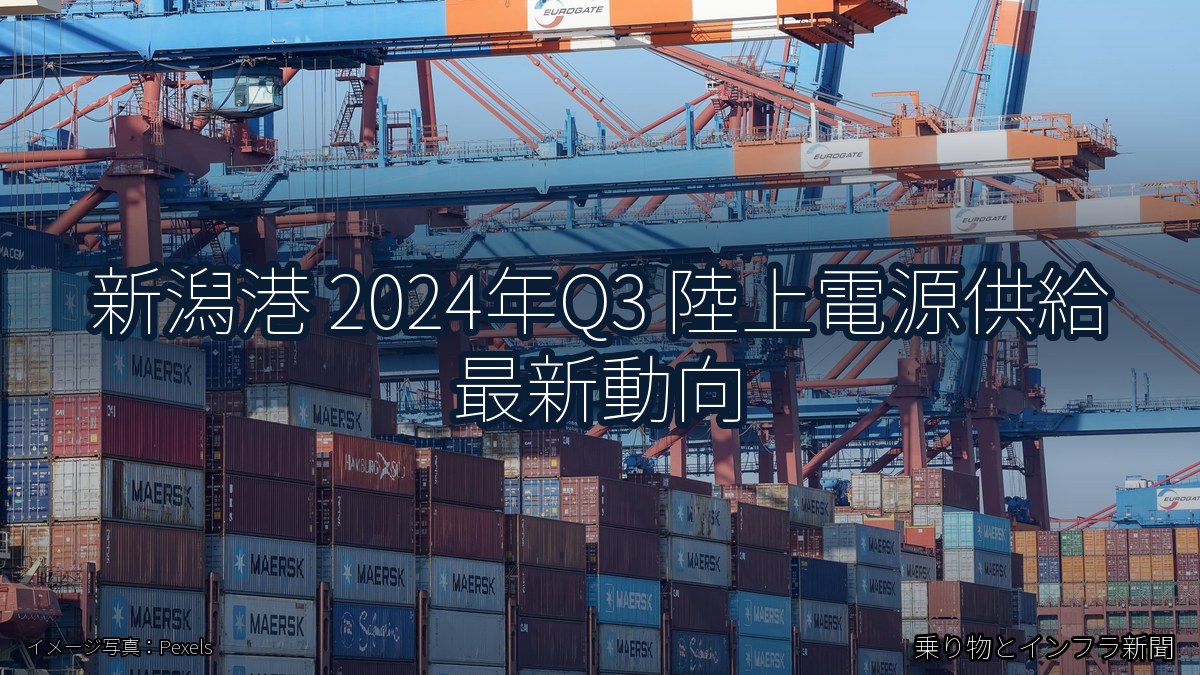 新潟港 2024年Q3 陸上電源供給 最新動向（乗り物とインフラ新聞）