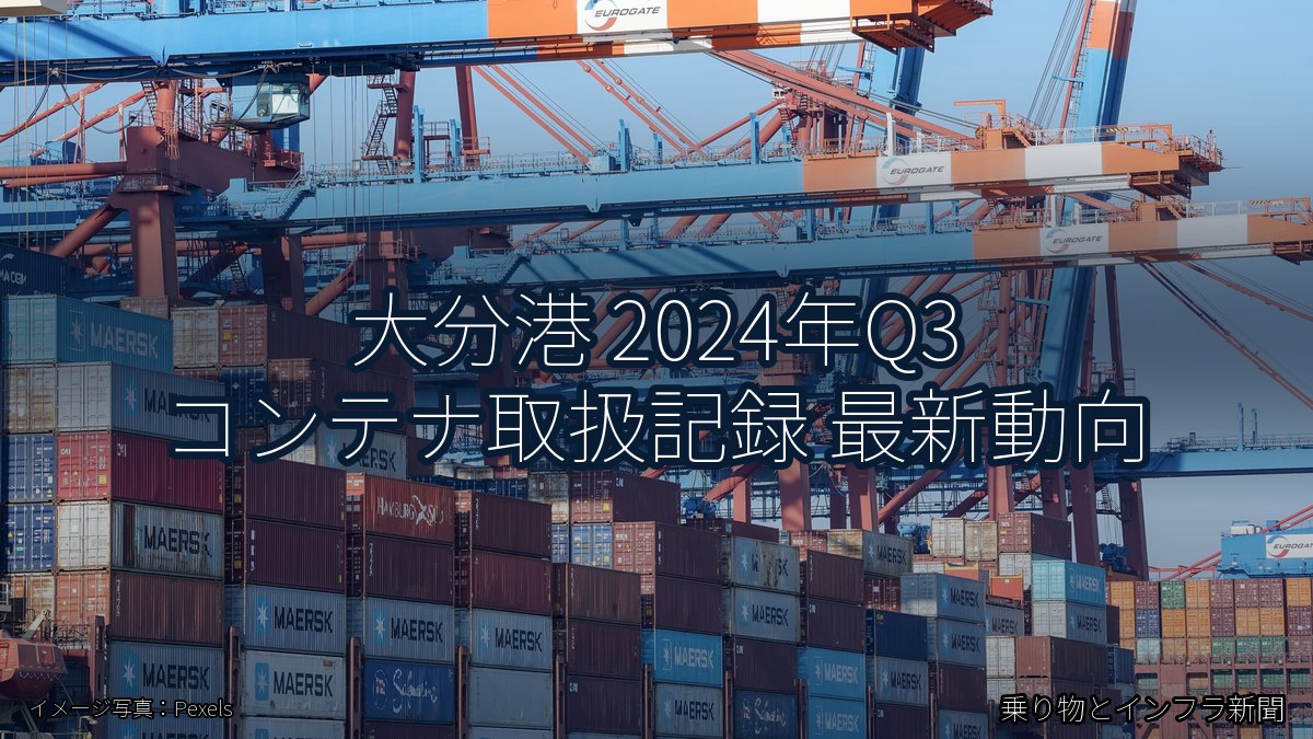 大分港 2024年Q3 コンテナ取扱記録 最新動向（乗り物とインフラ新聞）