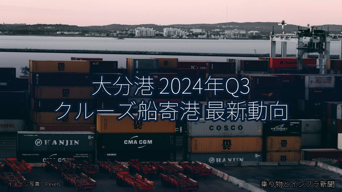 大分港 2024年Q3 クルーズ船寄港 最新動向（乗り物とインフラ新聞）