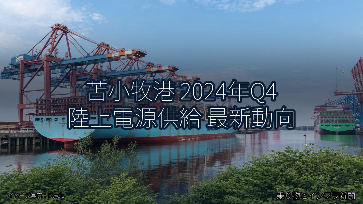 苫小牧港 2024年Q4 陸上電源供給 最新動向(乗り物とインフラ新聞)