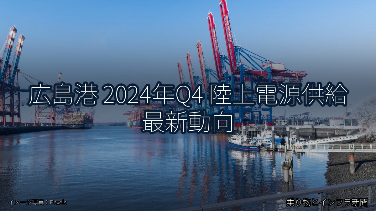 広島港 2024年Q4 陸上電源供給 最新動向(乗り物とインフラ新聞)