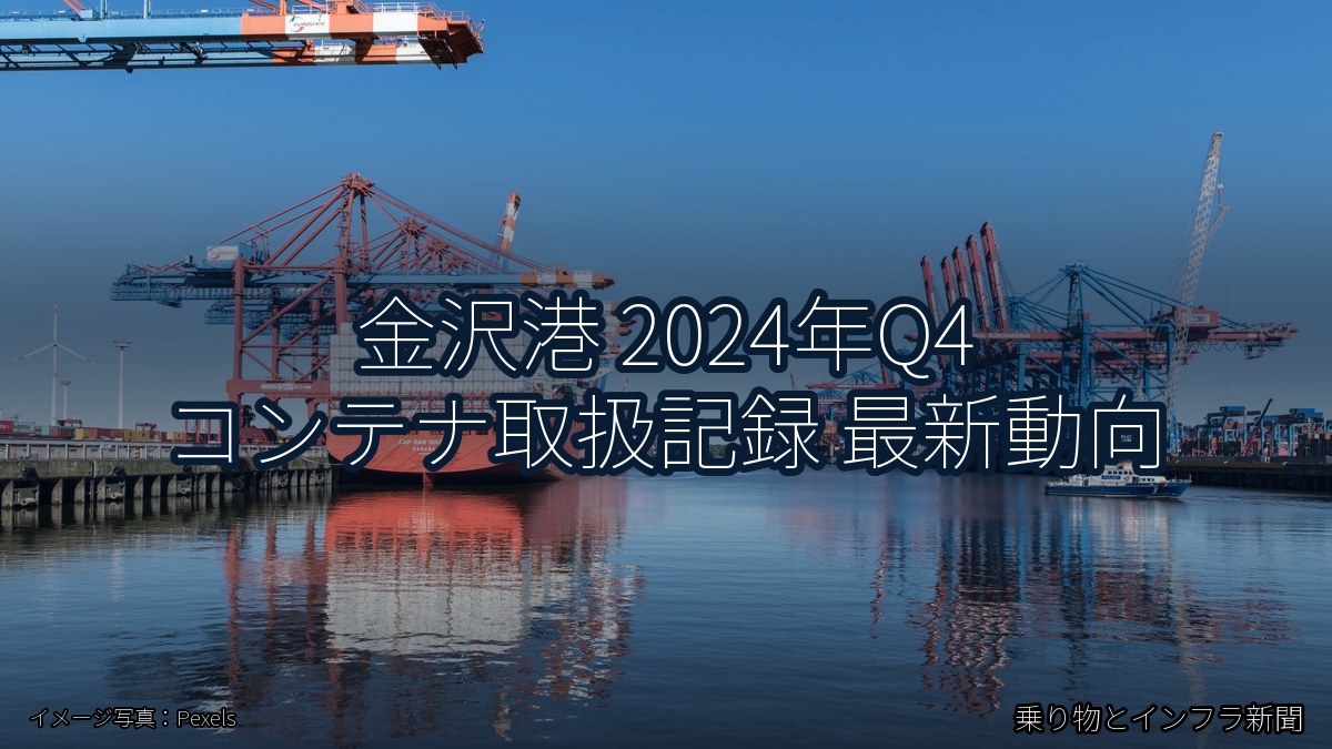 金沢港 2024年Q4 コンテナ取扱記録 最新動向(乗り物とインフラ新聞)