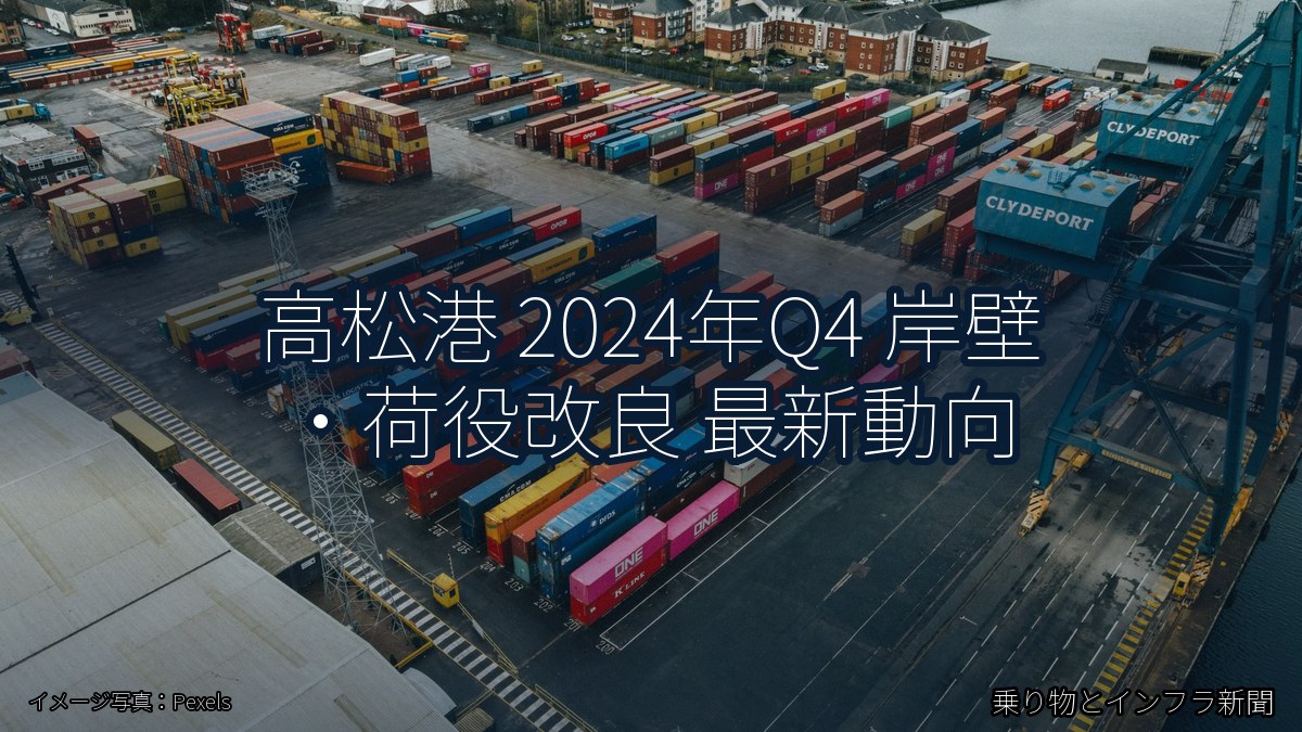 高松港 2024年Q4 岸壁・荷役改良 最新動向（乗り物とインフラ新聞）