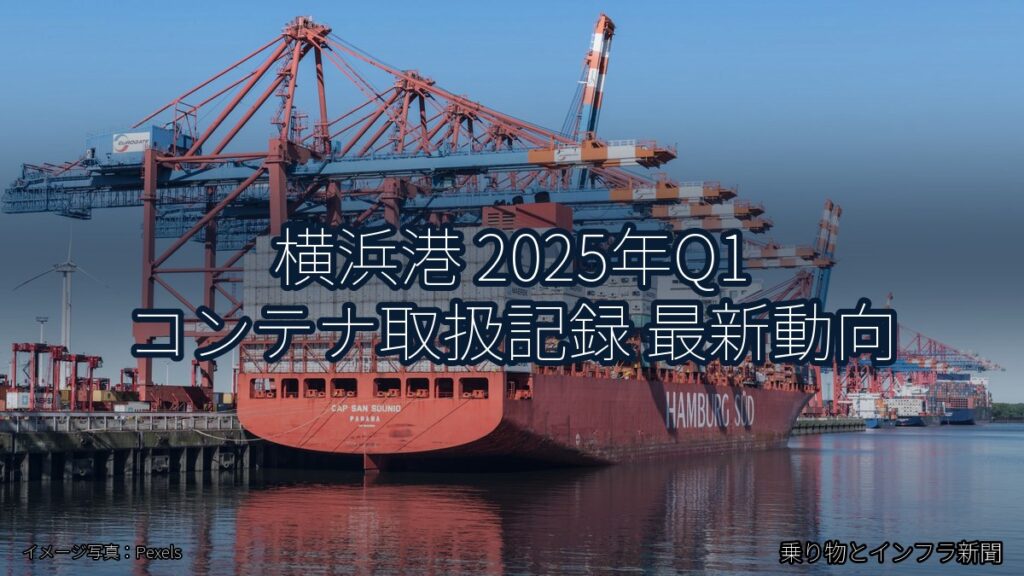 横浜港 2025年Q1 コンテナ取扱記録 最新動向（乗り物とインフラ新聞）