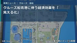 クルーズ船寄港に伴う経済効果を「見える化」（乗り物とインフラ新聞）