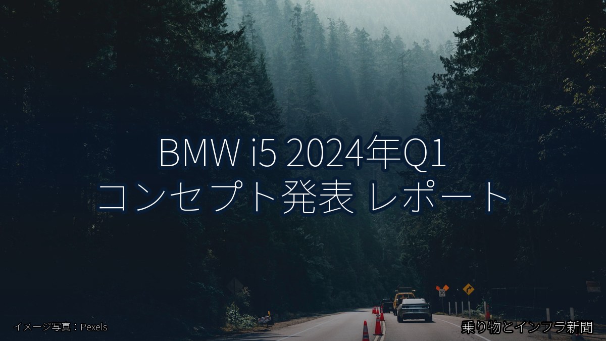 BMW i5 2024年Q1 コンセプト発表 レポート（乗り物とインフラ新聞）