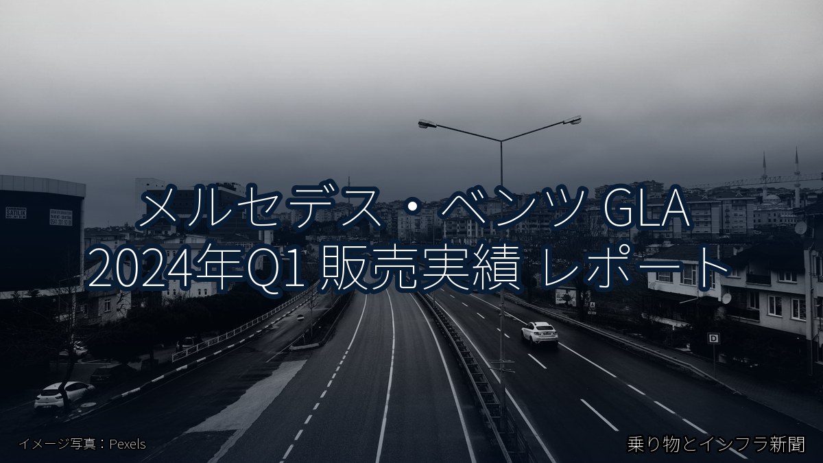 メルセデス・ベンツ GLA 2024年Q1 販売実績 レポート（乗り物とインフラ新聞）