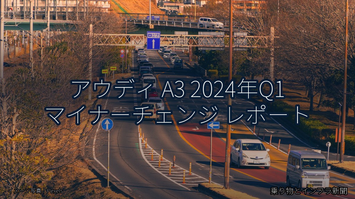 アウディ A3 2024年Q1 マイナーチェンジ レポート（乗り物とインフラ新聞）