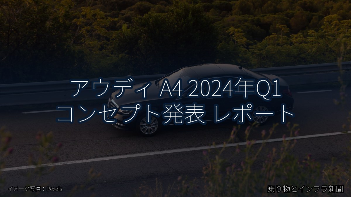 アウディ A4 2024年Q1 コンセプト発表 レポート(乗り物とインフラ新聞)