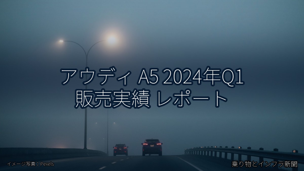 アウディ A5 2024年Q1 販売実績 レポート（乗り物とインフラ新聞）