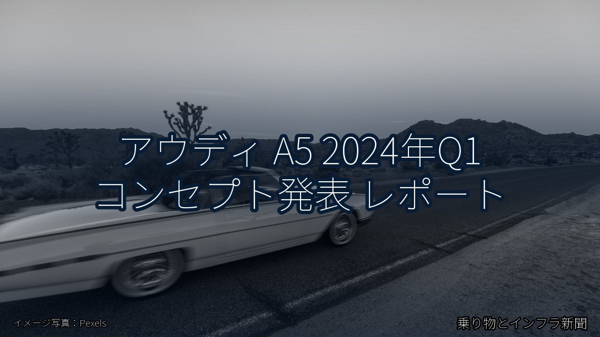 アウディ A5 2024年Q1 コンセプト発表 レポート（乗り物とインフラ新聞）