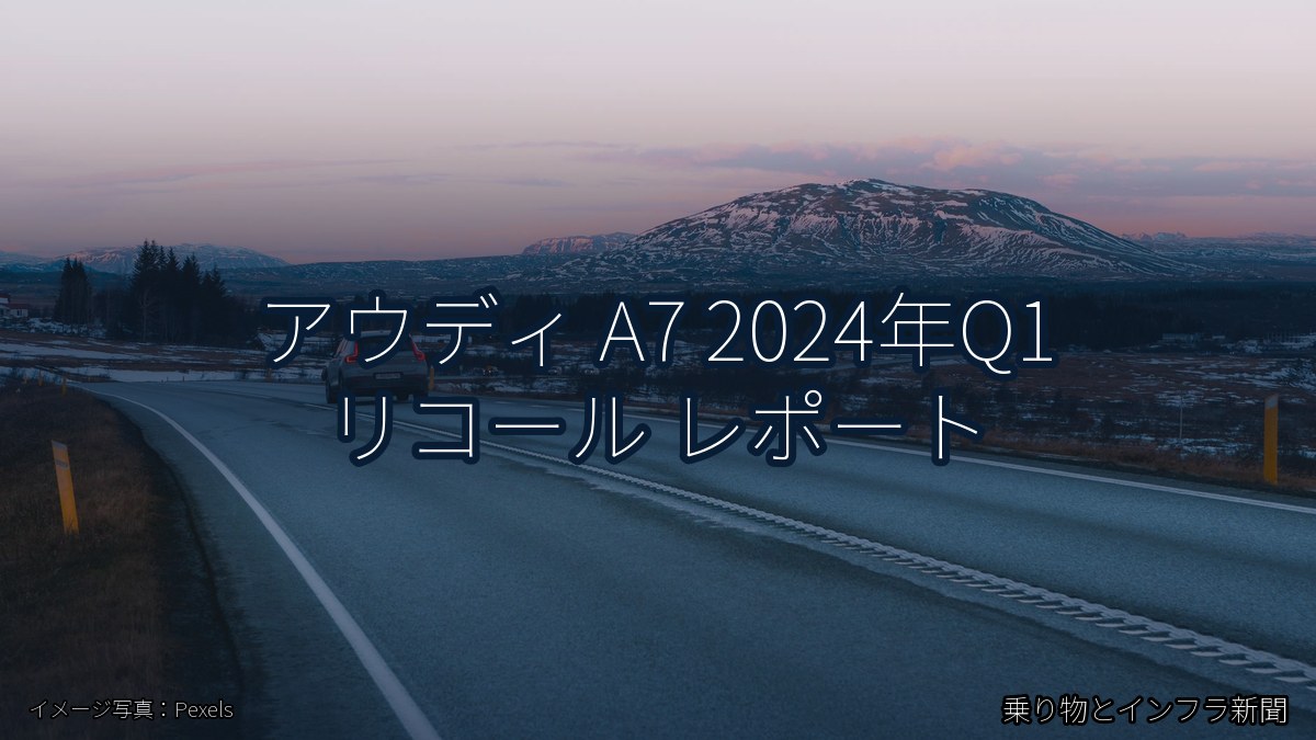 アウディ A7 2024年Q1 リコール レポート(乗り物とインフラ新聞)