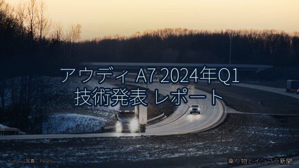 アウディ A7 2024年Q1 技術発表 レポート（乗り物とインフラ新聞）