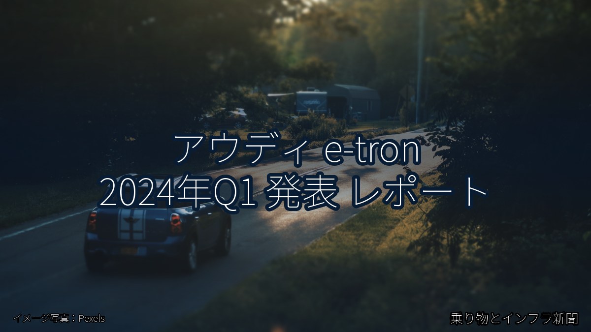 アウディ e-tron 2024年Q1 発表 レポート（乗り物とインフラ新聞）