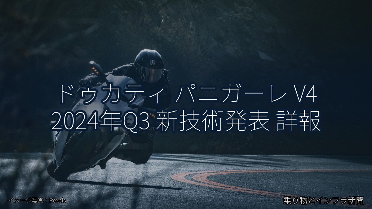 ドゥカティ パニガーレ V4 2024年Q3 新技術発表 詳報（乗り物とインフラ新聞）